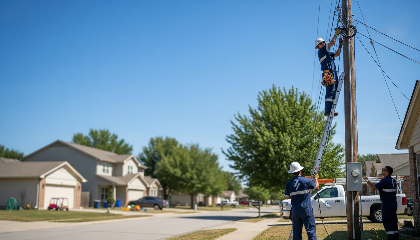 Residential electrician providing installation services in Freeburg, IL